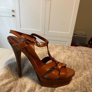 YSL Tribute platform Sandals Yves Saint Lauren.